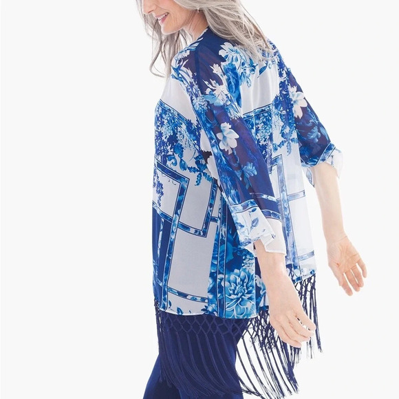 Chico’s TRAVELERS COLLECTION
Patchwork Fringe Duster - Picture 2 of 9